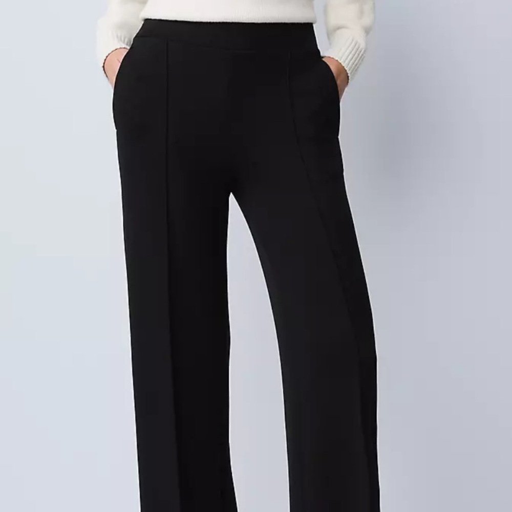Ann Taylor Pants Black Tailored Trousers Size 2 Classic Career